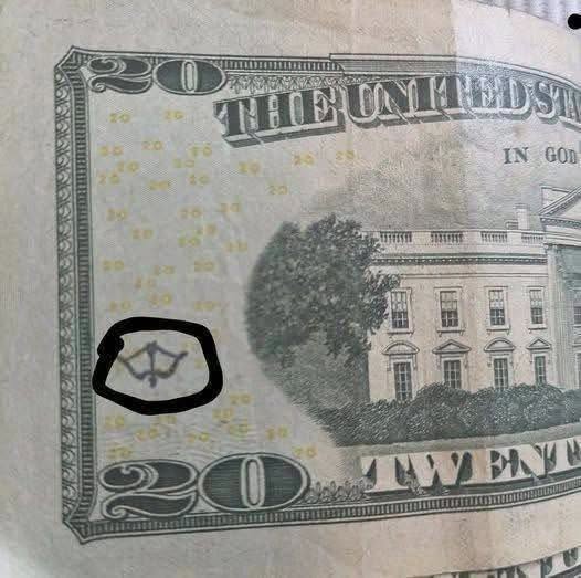 $20 Bill with a "Bow and Arrow" Stamp: Chop Marks vs. Rare Bill Myths 825340861_2061879287775510_5279985209966396132_n
